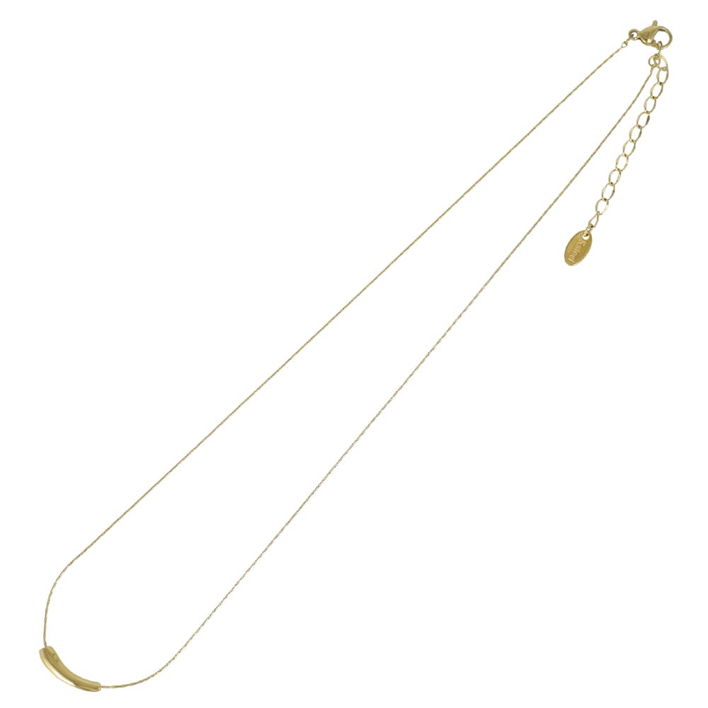 Puffy Bar Stainless Steel Necklace