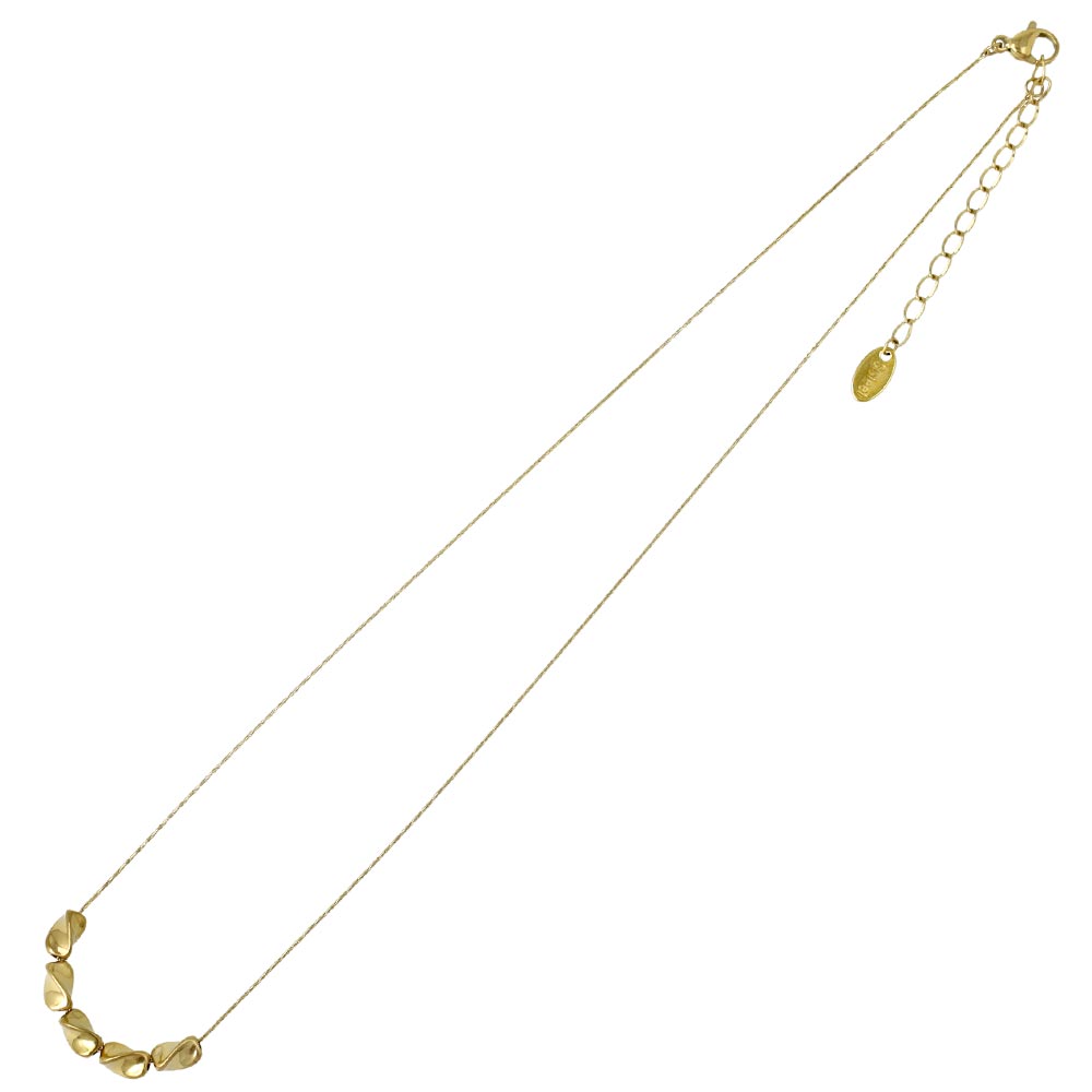 Sculptural Charm Stainless Steel Necklace