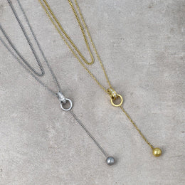 Layered Y Stainless Steel Necklace