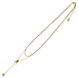 Layered Y Stainless Steel Necklace