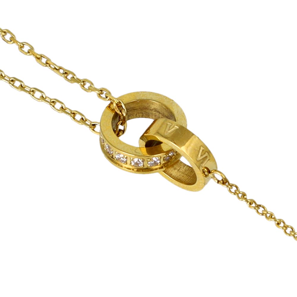 Layered Y Stainless Steel Necklace