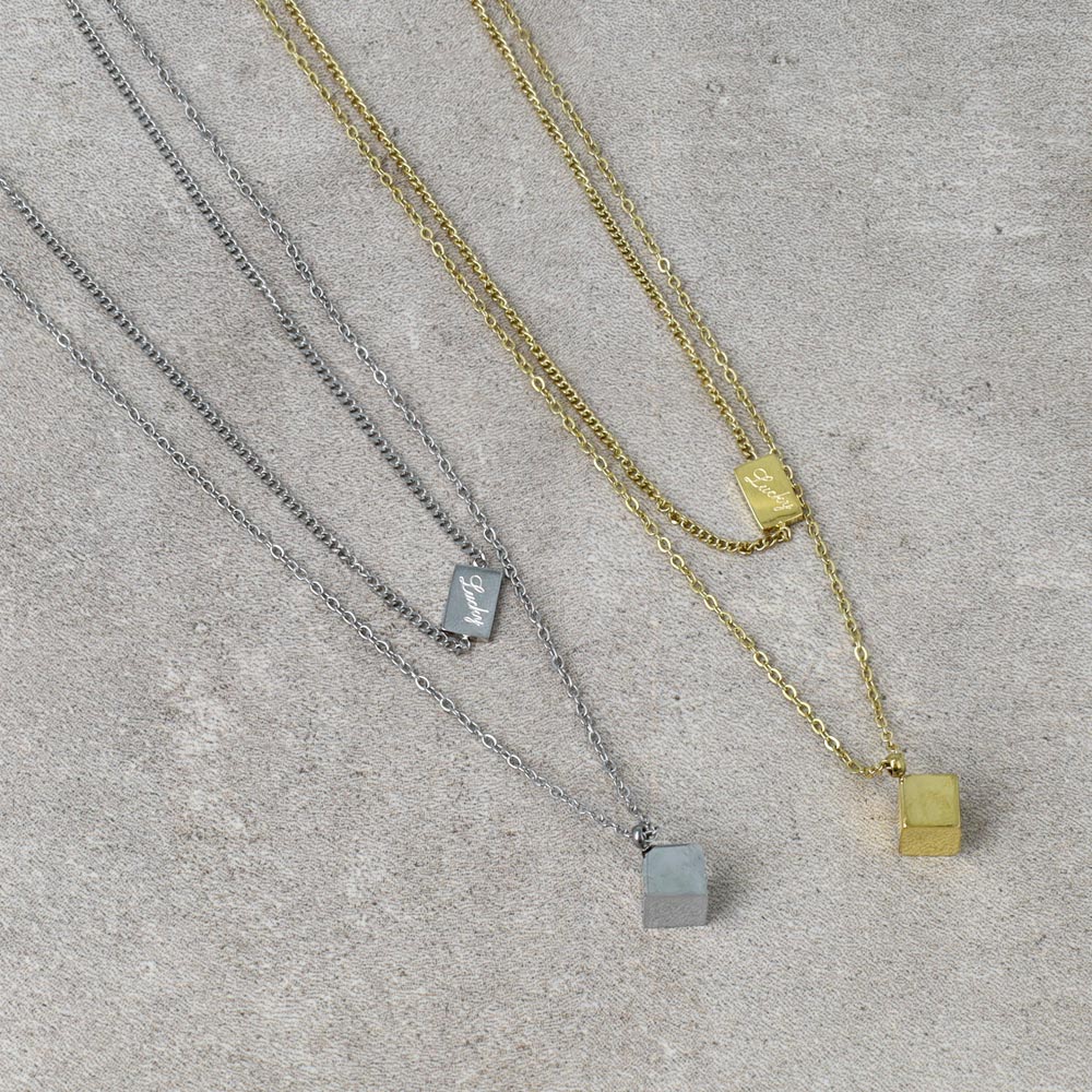 Layered Y Stainless Steel Necklace - osewaya