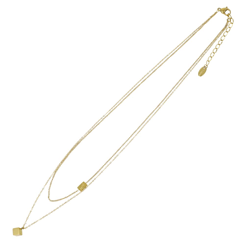 Layered Y Stainless Steel Necklace