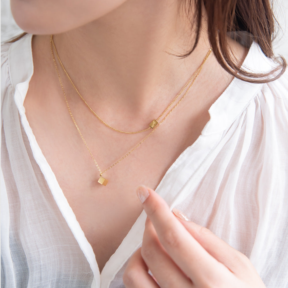 Layered Y Stainless Steel Necklace