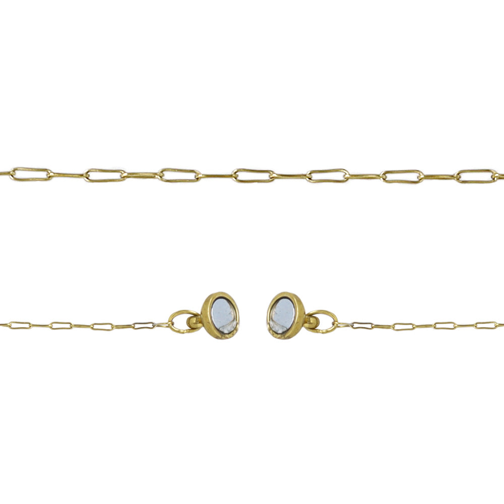 Skinny Chain Magnetic Clasp Necklace