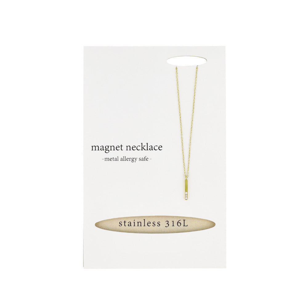 Bar Pendant Magnetic Clasp Necklace