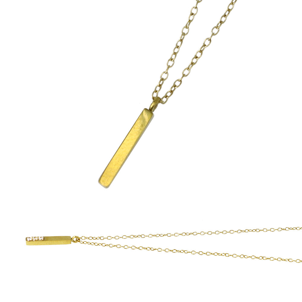 Bar Pendant Magnetic Clasp Necklace