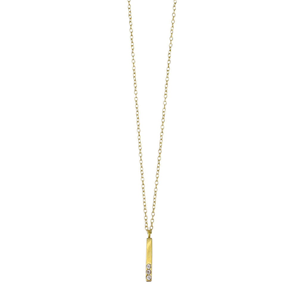 Bar Pendant Magnetic Clasp Necklace