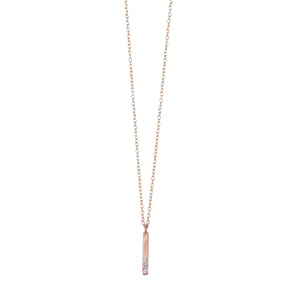 Bar Pendant Magnetic Clasp Necklace