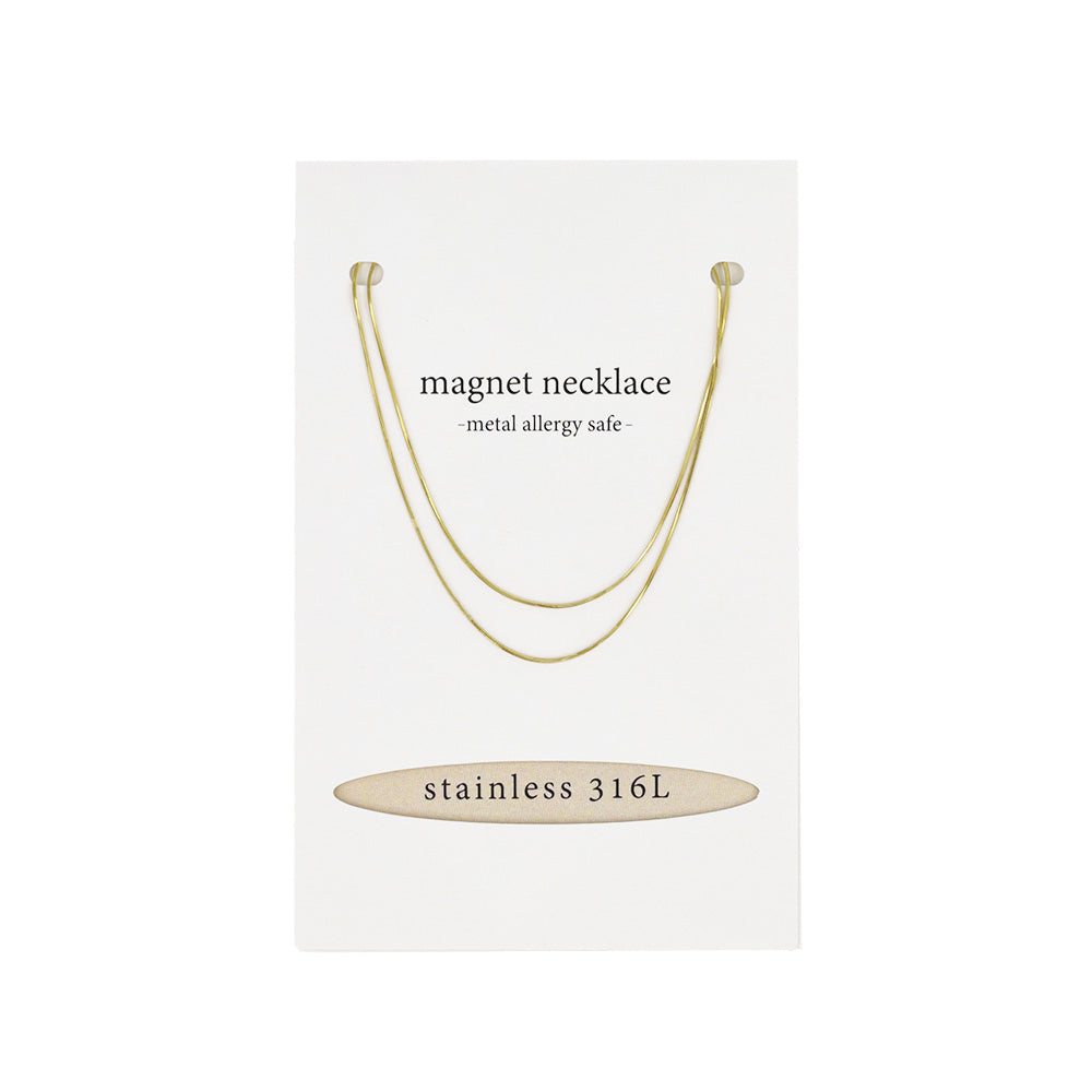 Double Row Magnetic Clasp Necklace