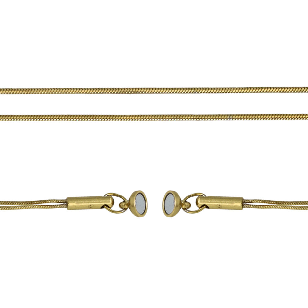 Double Row Magnetic Clasp Necklace
