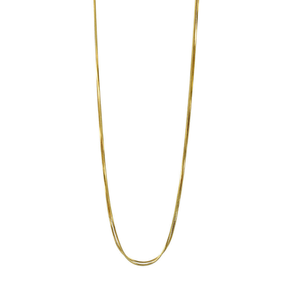 Double Row Magnetic Clasp Necklace
