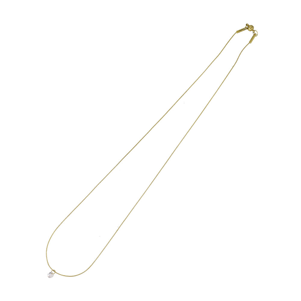Round Stone Magnetic Clasp Necklace