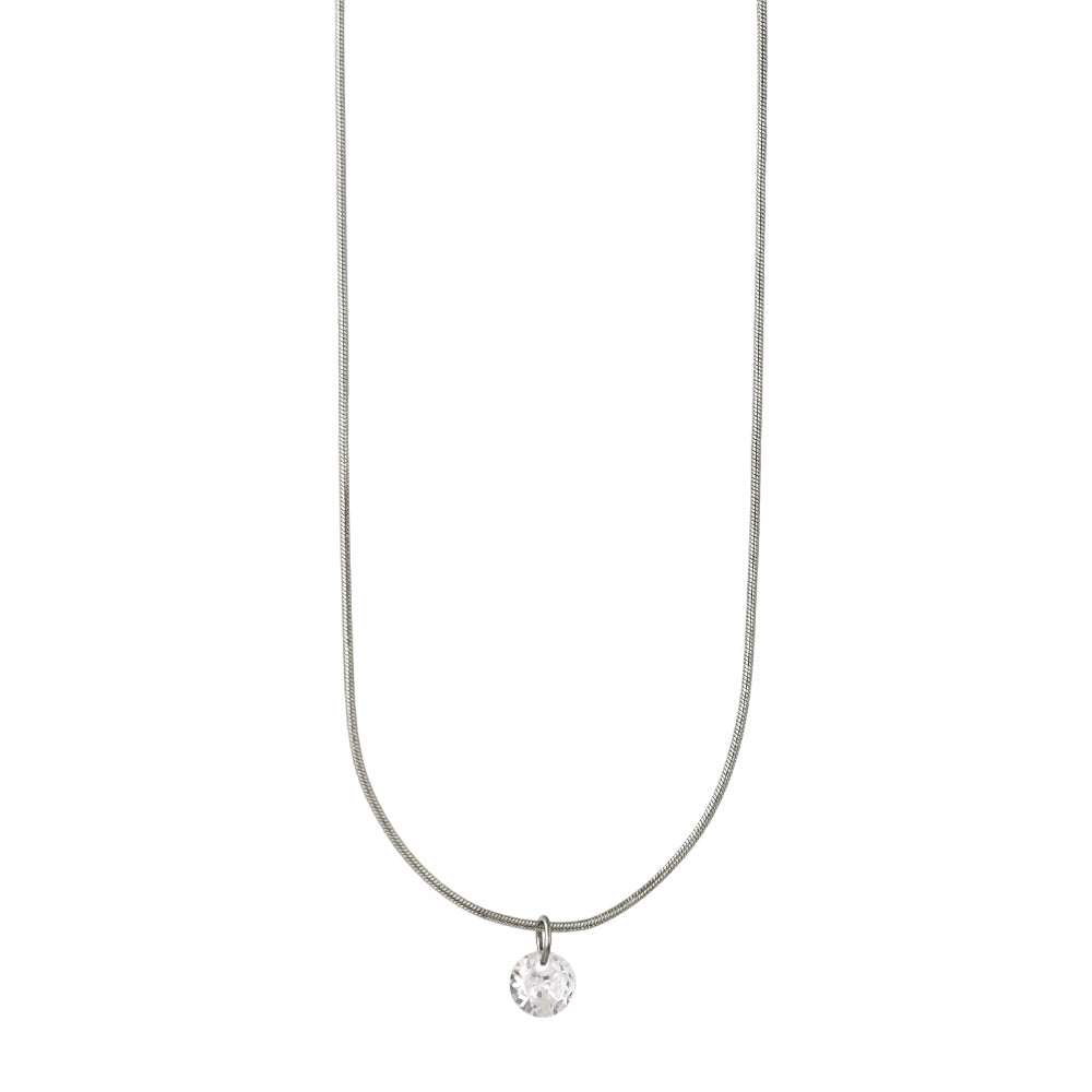Round Stone Magnetic Clasp Necklace