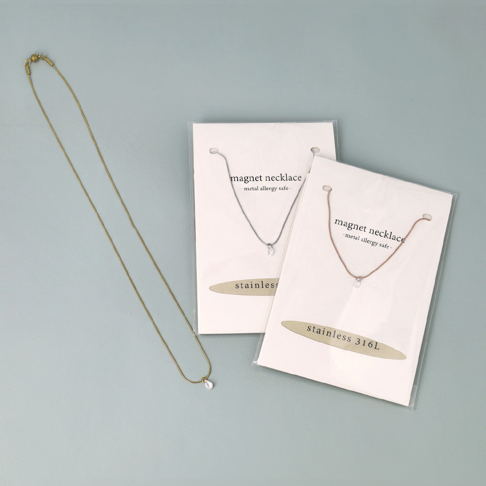 Skinny Chain Magnetic Clasp Necklace