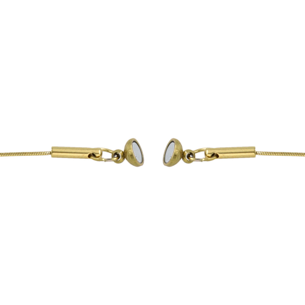 Teardrop Stone Magnetic Clasp Necklace