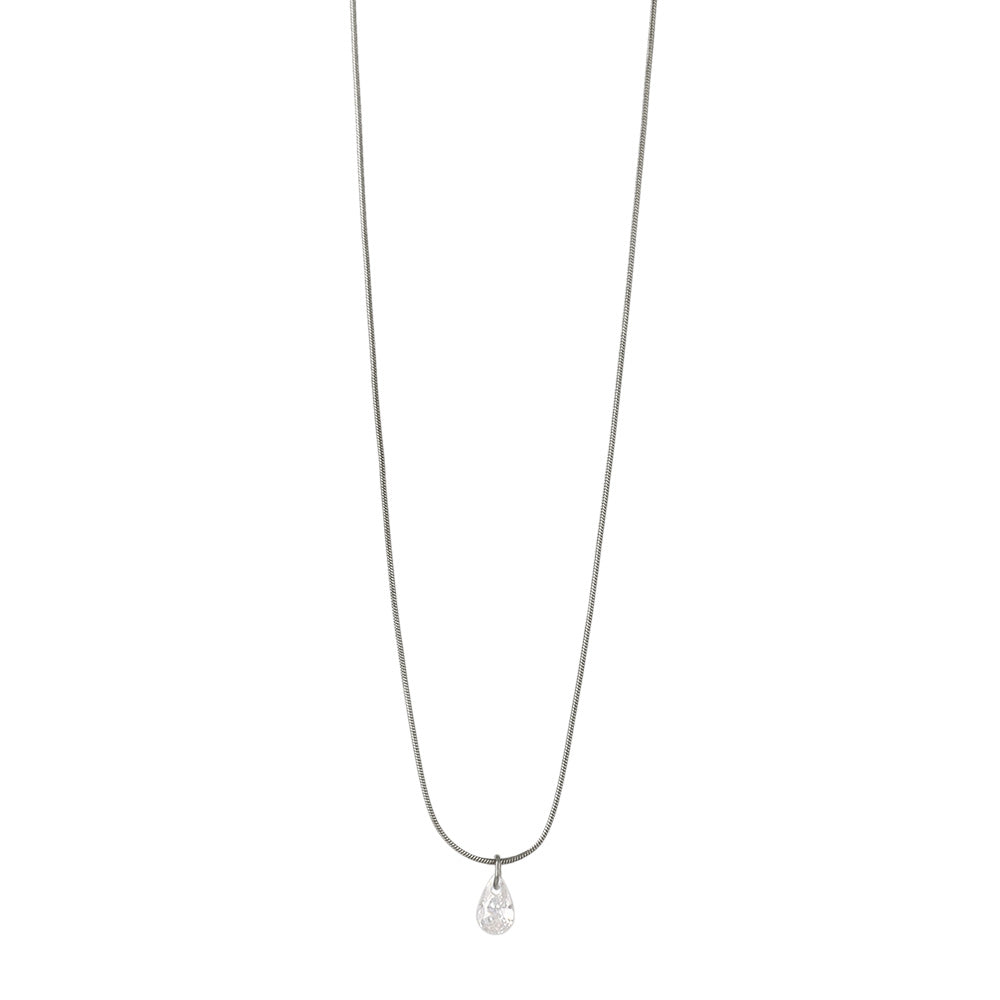 Teardrop Stone Magnetic Clasp Necklace