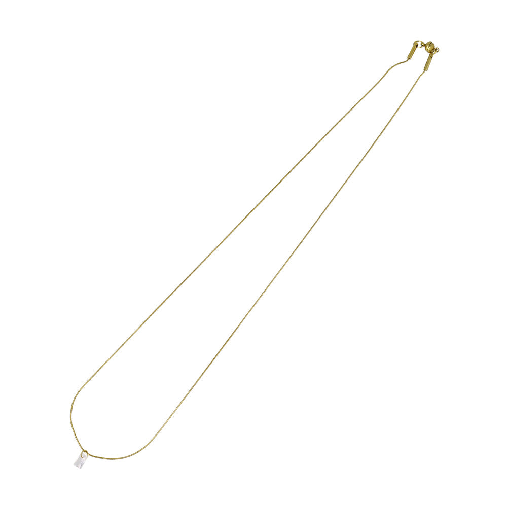 Rectangle Stone Magnetic Clasp Necklace