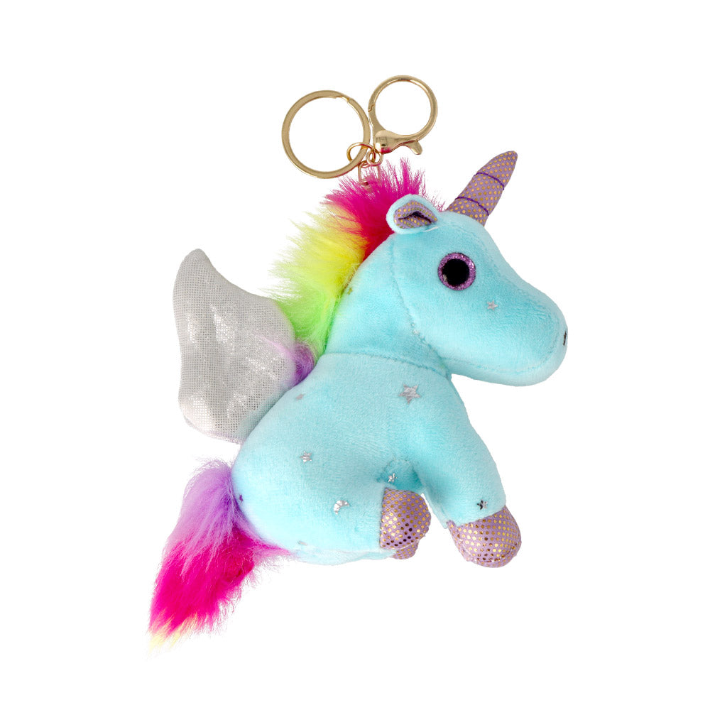 Winged Unicorn Plush Keychain