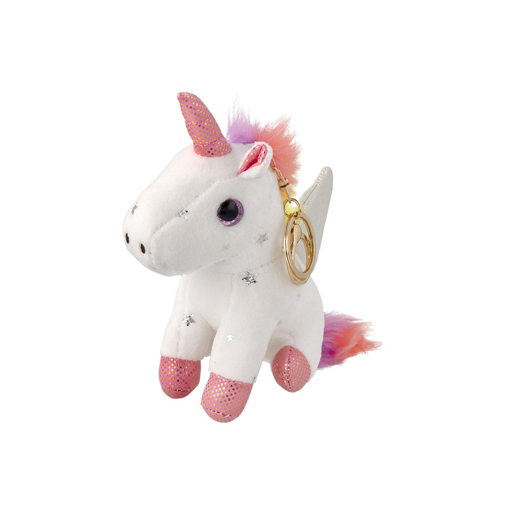Winged Unicorn Plush Keychain