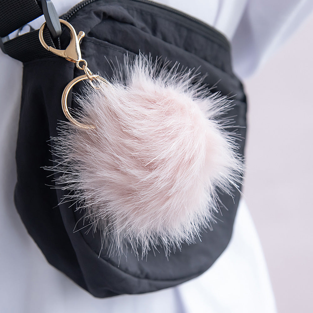 Fluffy Pom Pom Keychain
