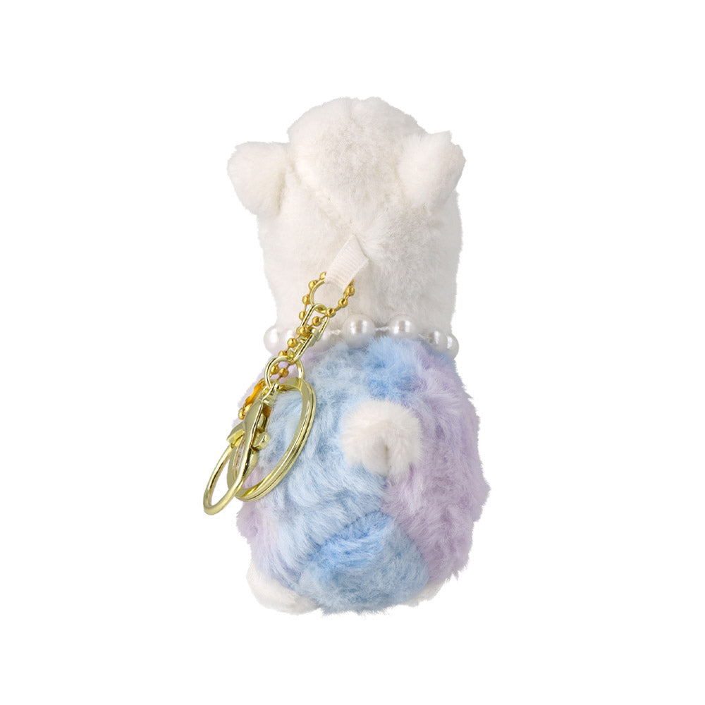 Furry Alpaca Plush Keychain
