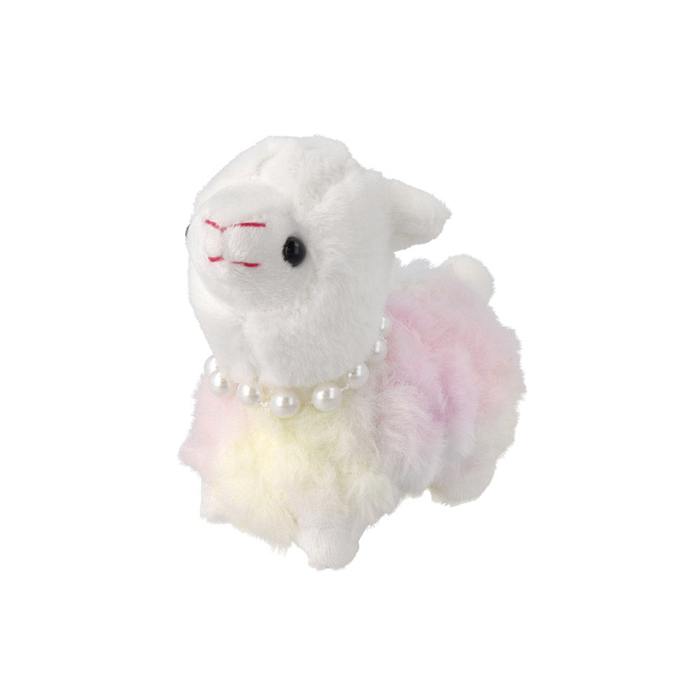 Furry Alpaca Plush Keychain