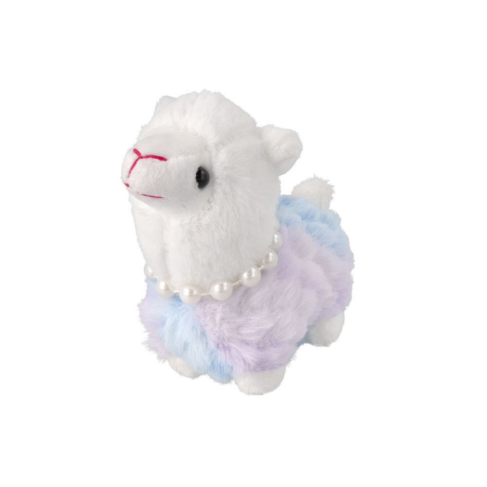 Furry Alpaca Plush Keychain
