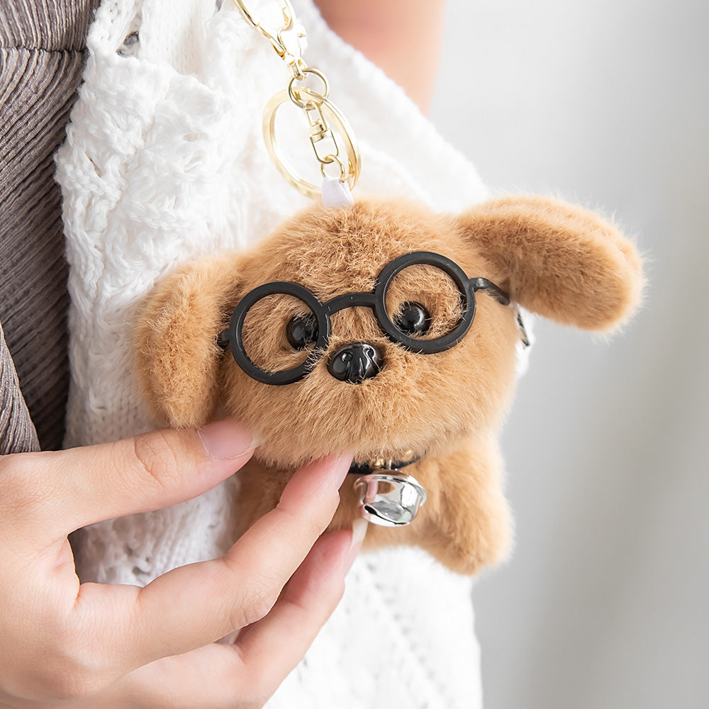 Dog Glasses Keychain