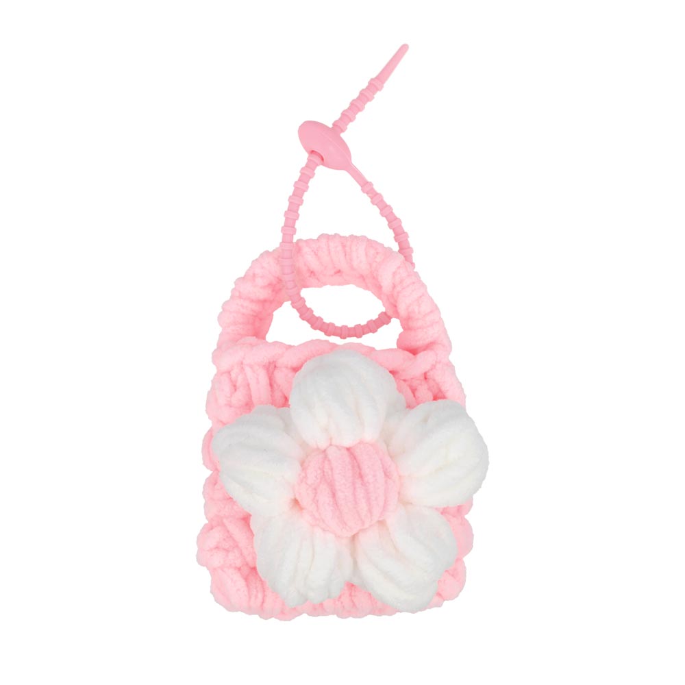 Flower Detail Basket Keyring