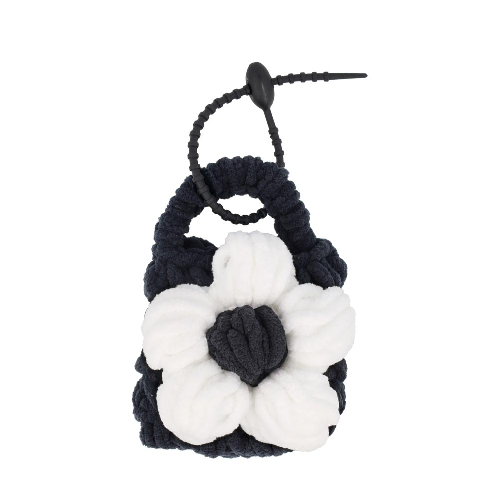 Flower Detail Basket Keyring