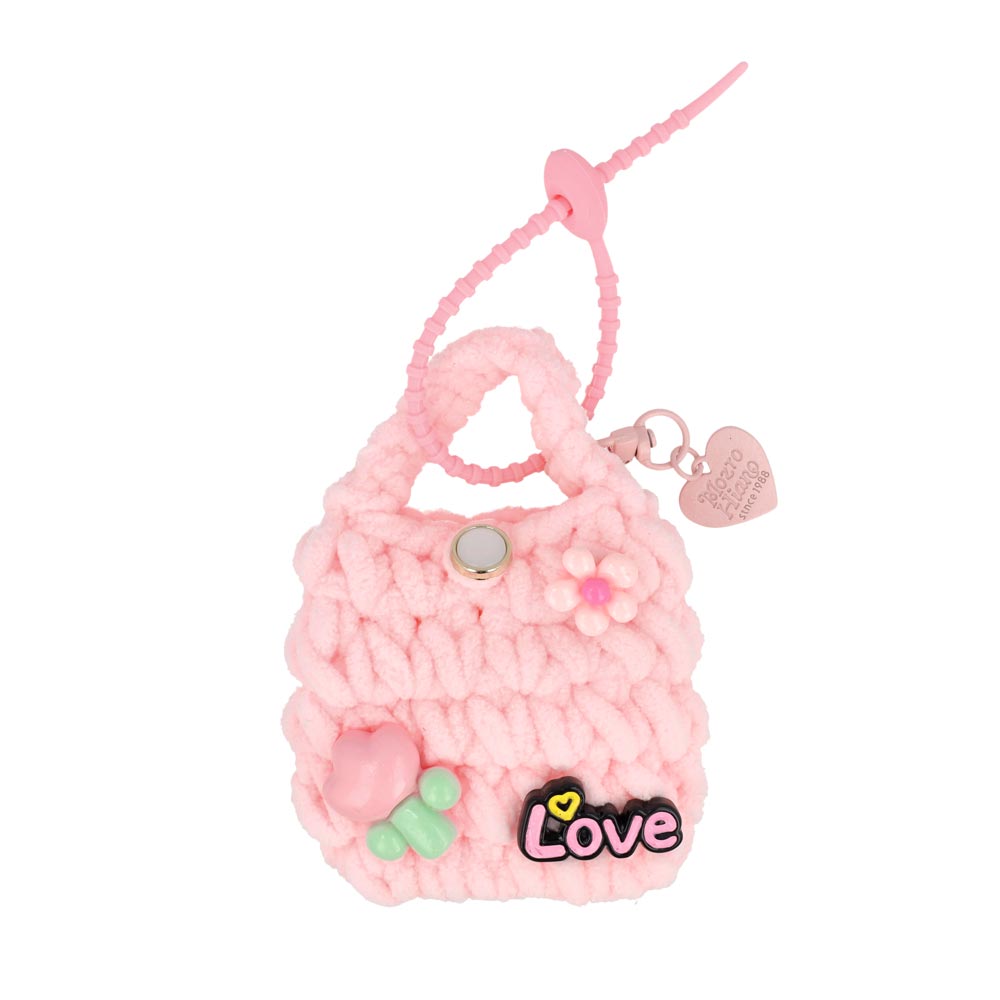 Knit Basket Keyring