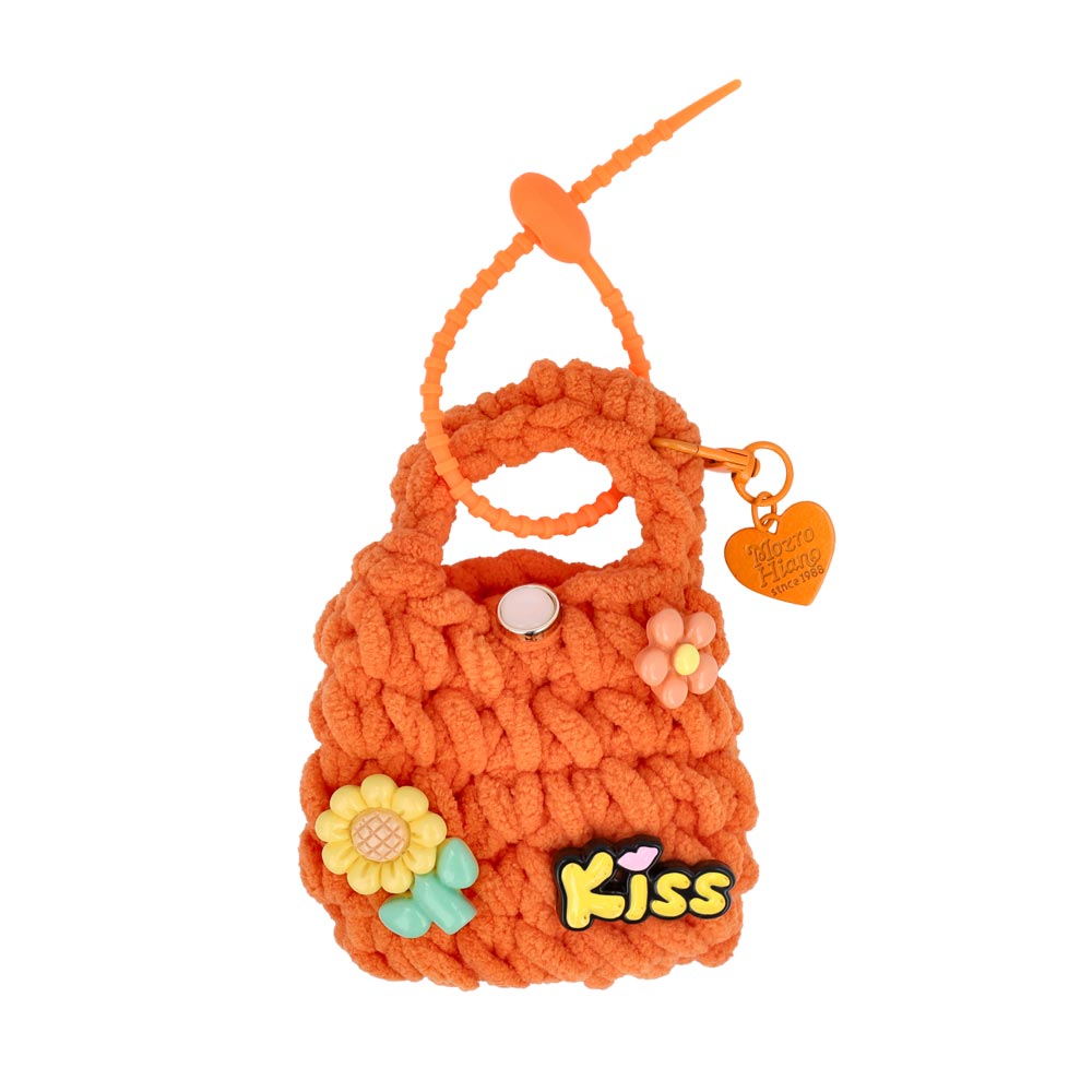Knit Basket Keyring