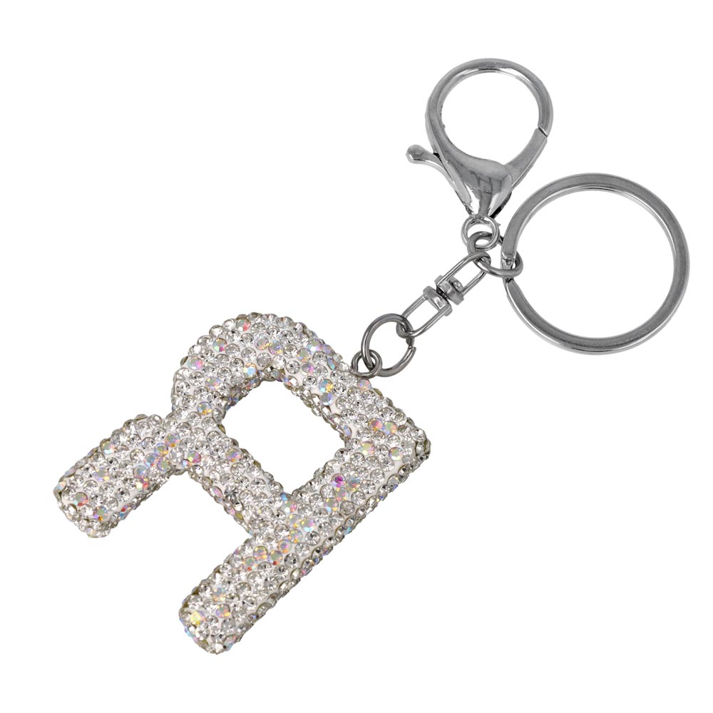 Pave Initial Letter Keyring