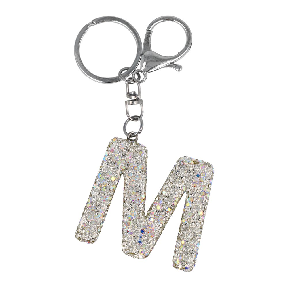 Pave Initial Letter Keyring