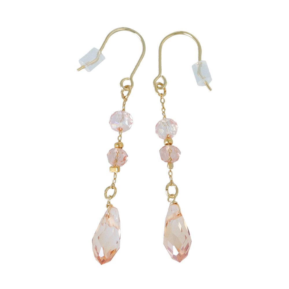 Gemmed Pendulum Drop Earrings