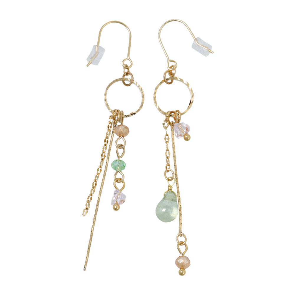 Mixed Chain Fringe Drop Earrings