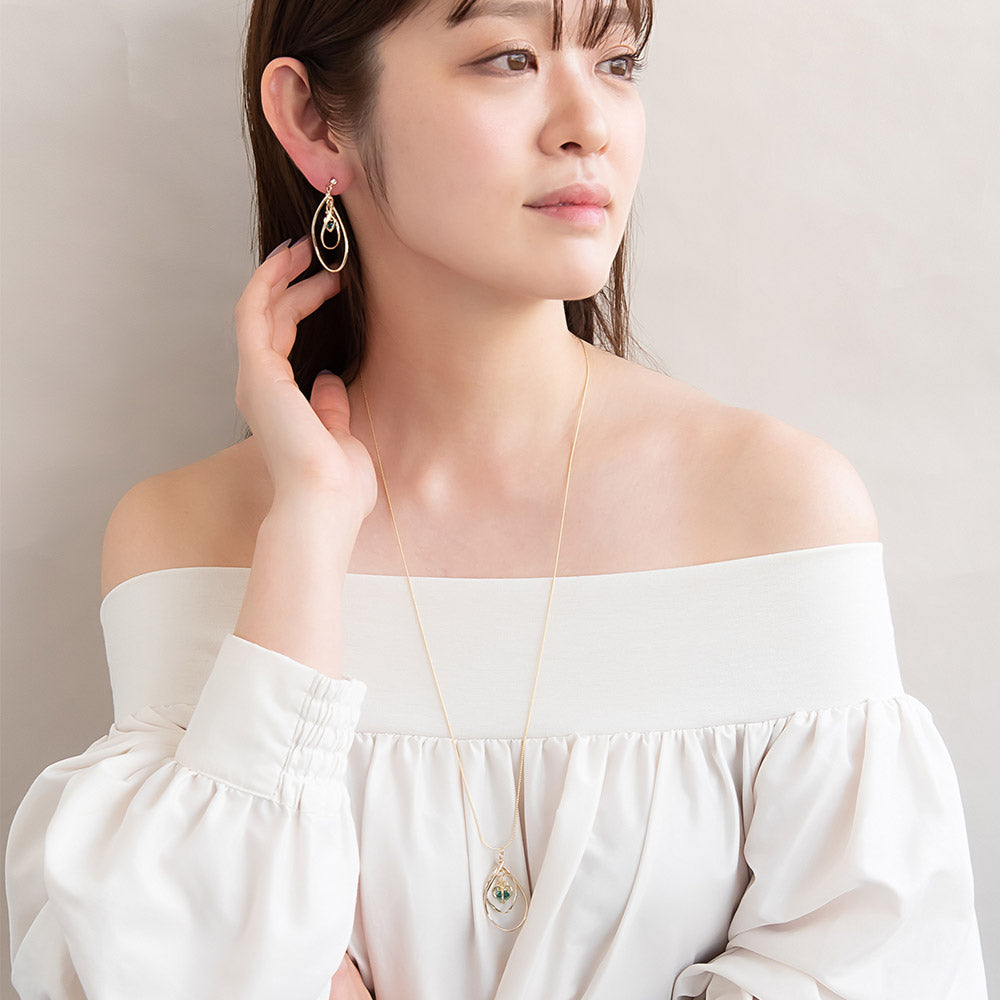 Twist Heart Cage Drop Earrings