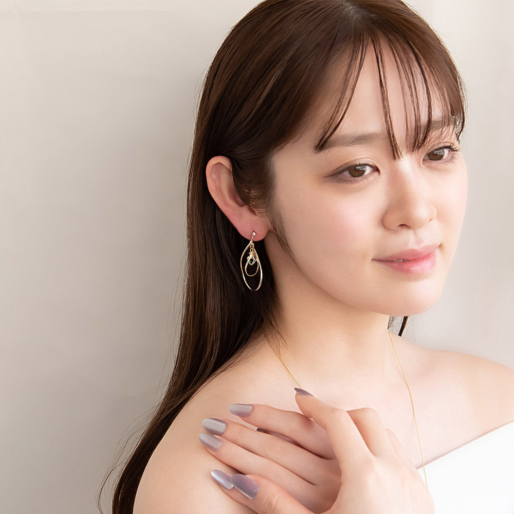 Twist Heart Cage Drop Earrings