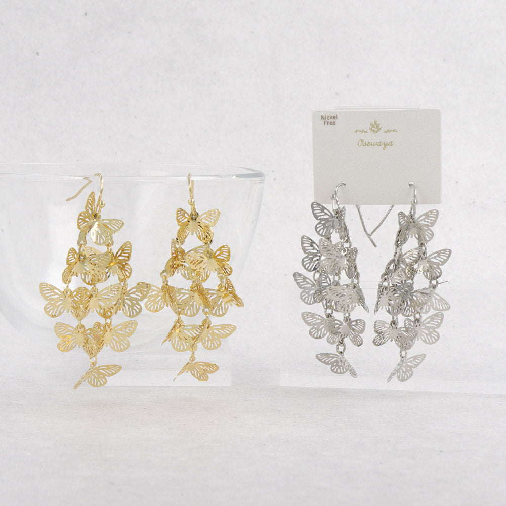 Butterfly Flock Chandelier Earrings