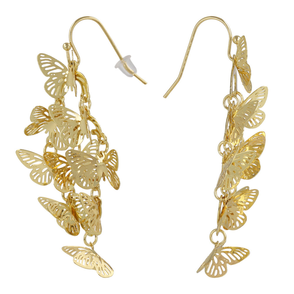 Butterfly Flock Chandelier Earrings