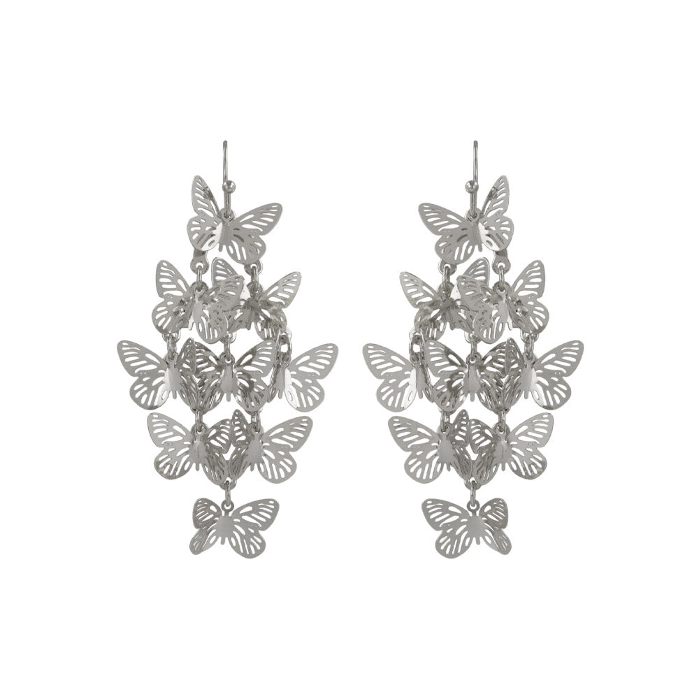 Butterfly Flock Chandelier Earrings
