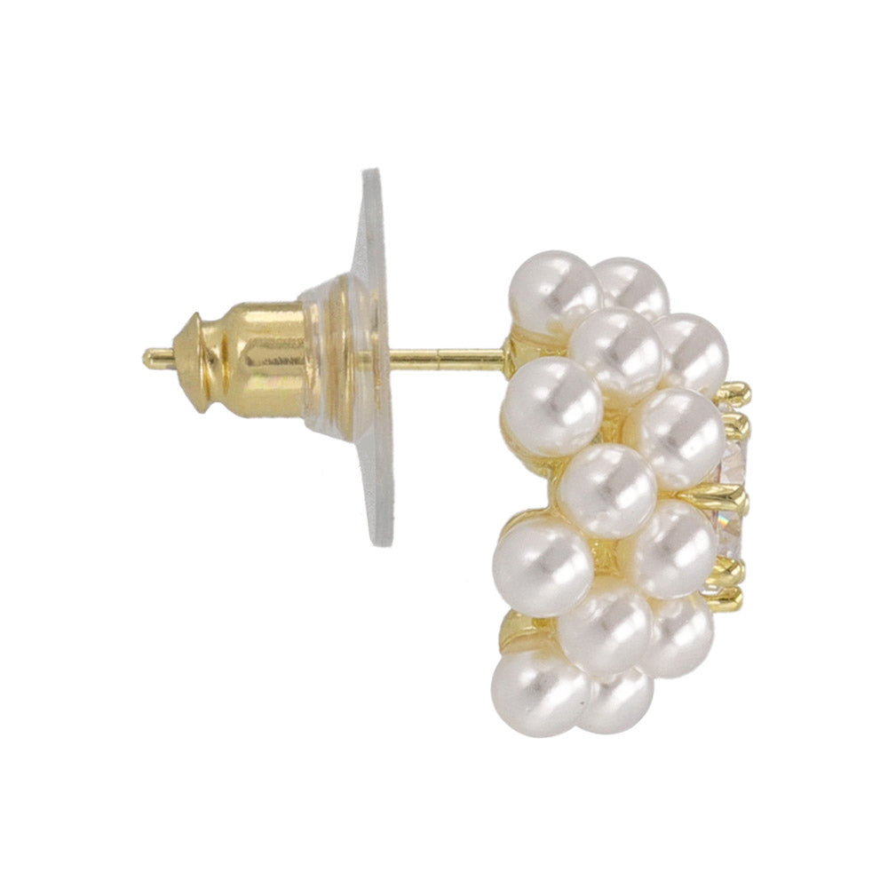 Bubble Pearl Dome Earrings