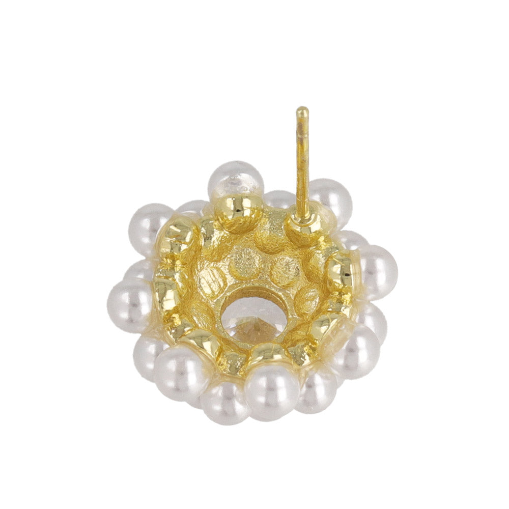 Bubble Pearl Dome Earrings