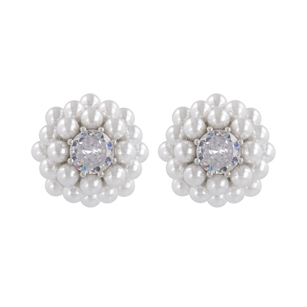 Bubble Pearl Dome Earrings