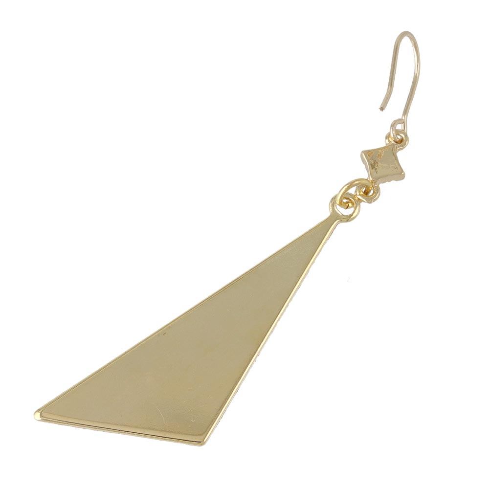 Marble Triangle Drop Earrings