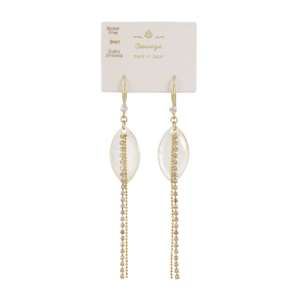 Shell Double Chain Earrings
