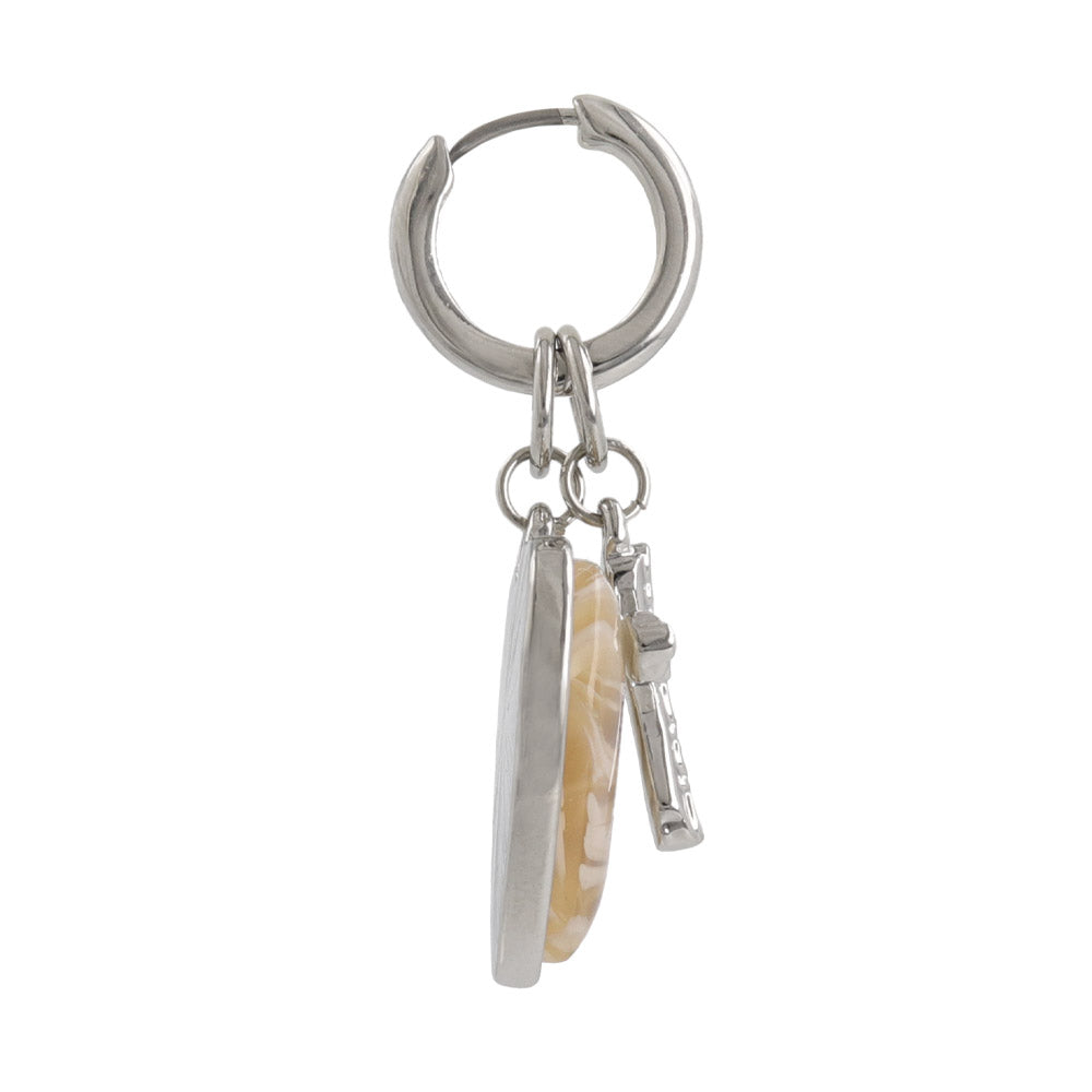 Fancy Mixed Charm Hoop Earrings