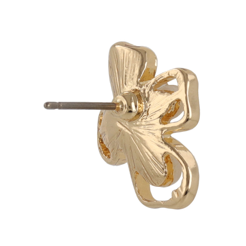 Beaded Cutout Flower Studs