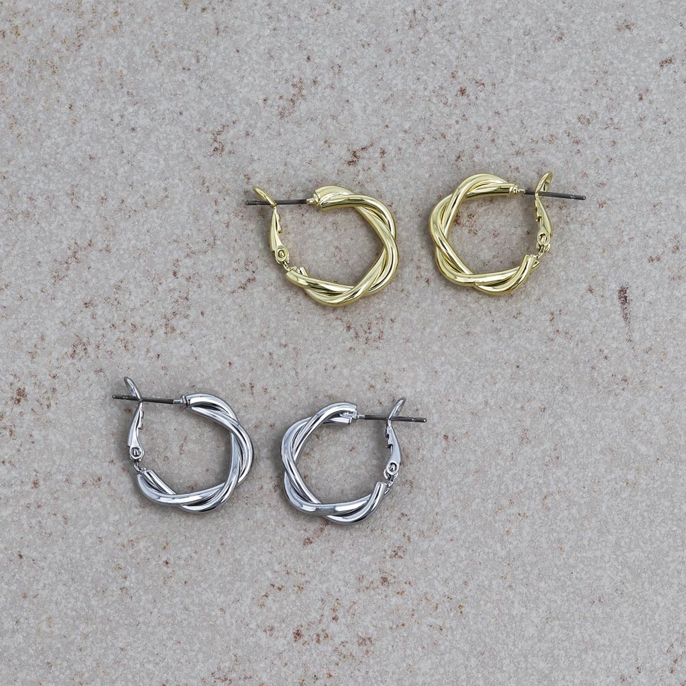 Twisted Hoop Earrings
